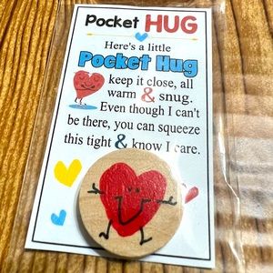 POCKET HUG gift bag - small - sweet thoughts gift, mom, friends, Teacher